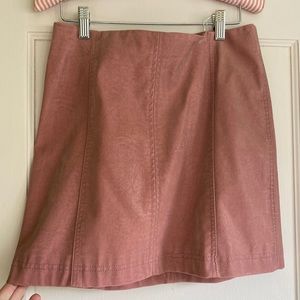 Free People dusty rose mini skirt